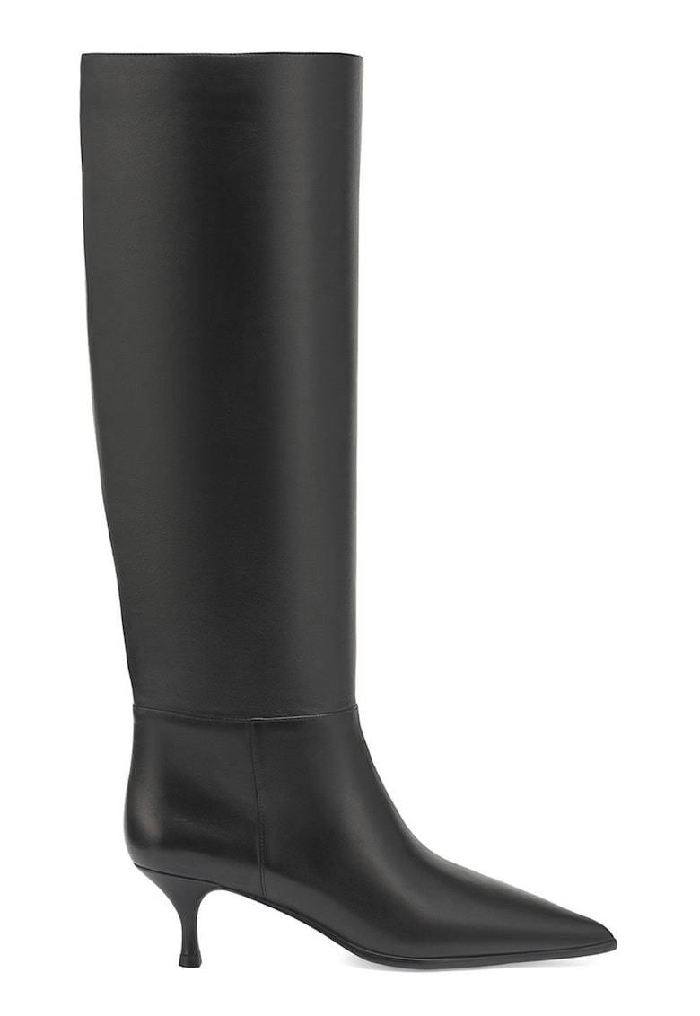 Cizme de piele cu varf ascutit