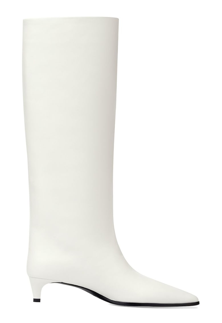 Cizme de piele - lungi pana la genunchi - cu varf ascutit