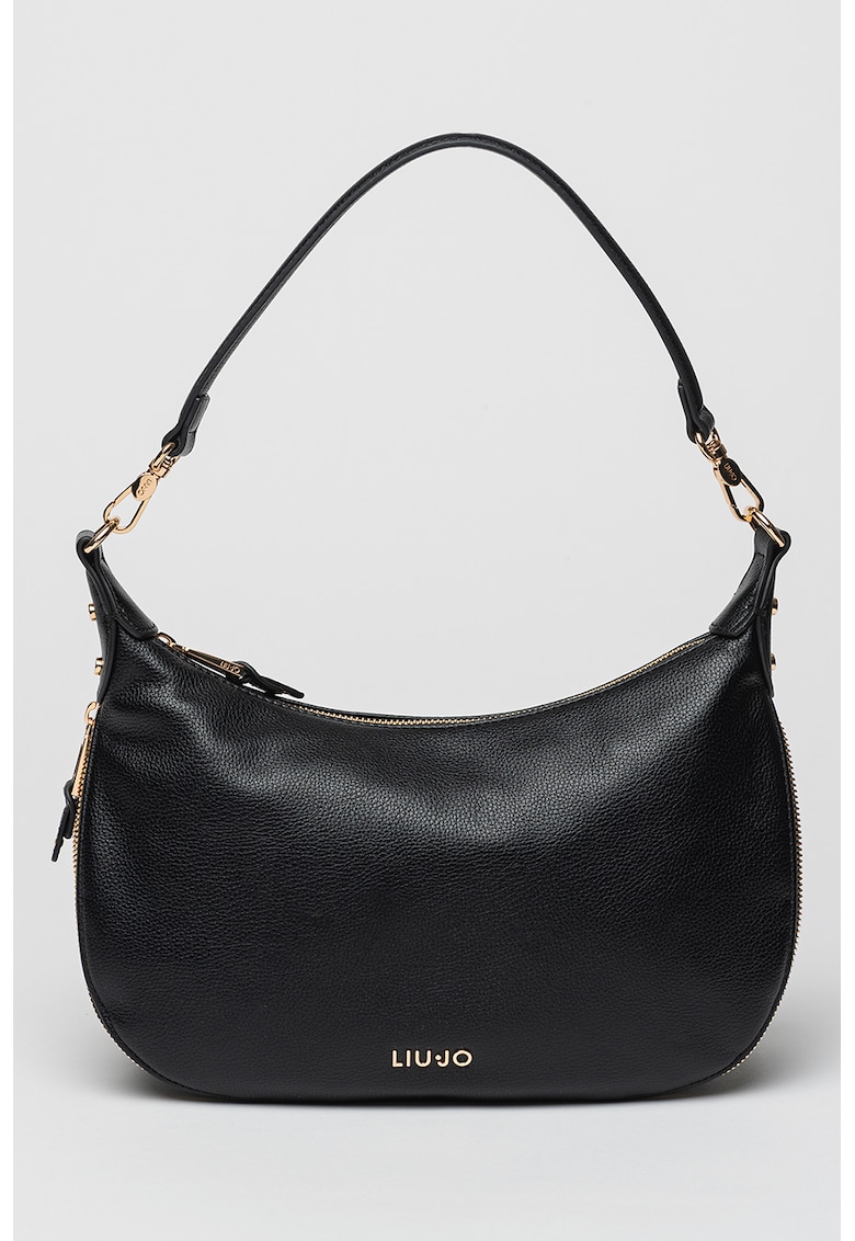 Geanta de piele ecologica cu bareta detasabila cu logo pentru umar