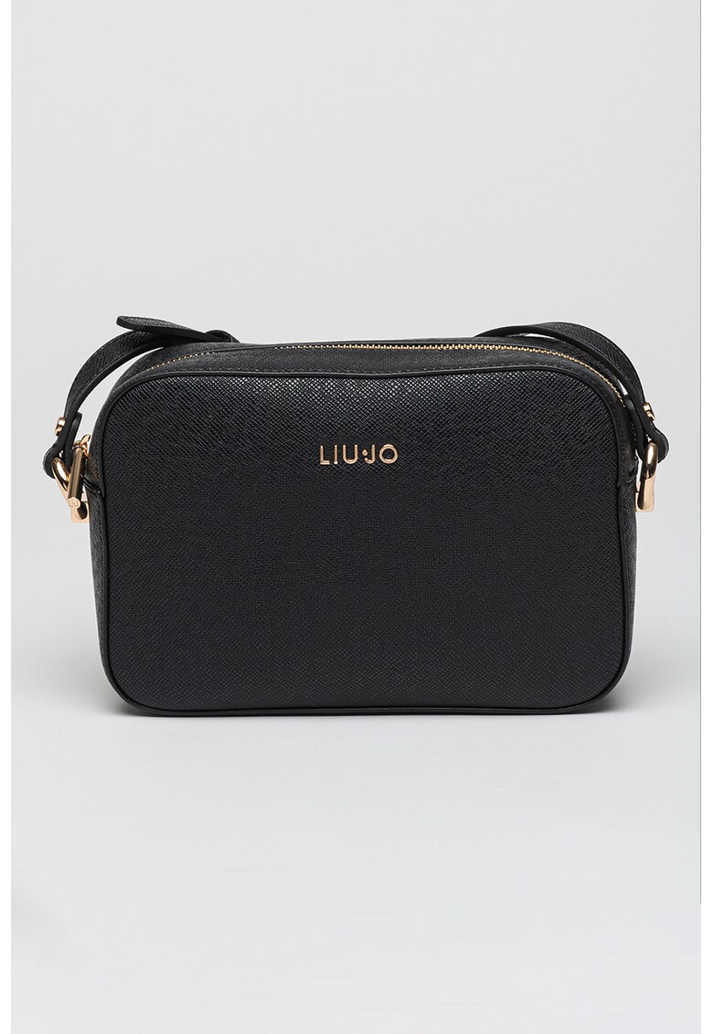 Geanta crossbody de piele ecologica cu logo