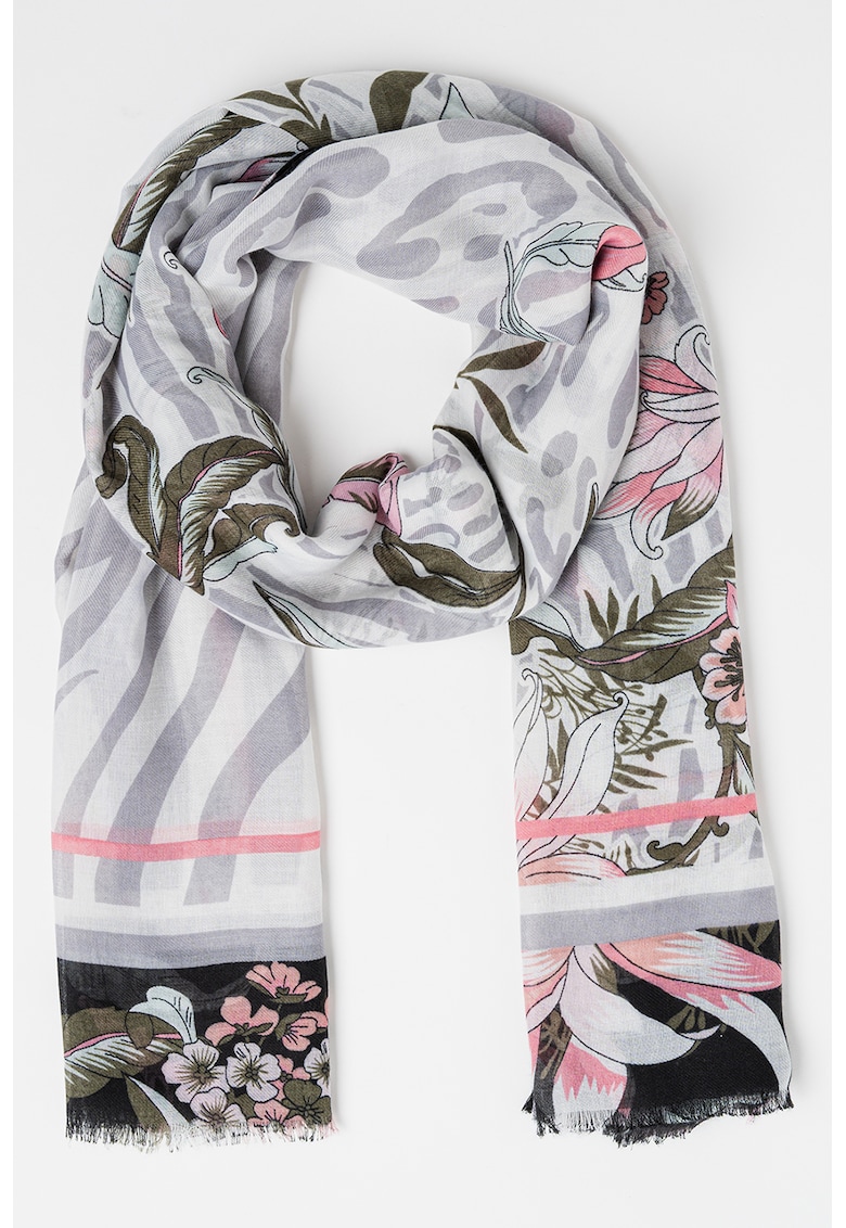 Esarfa cu imprimeu floral