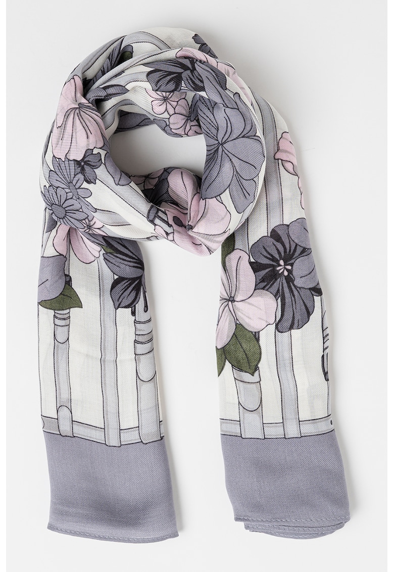 Esarfa din modal cu model floral