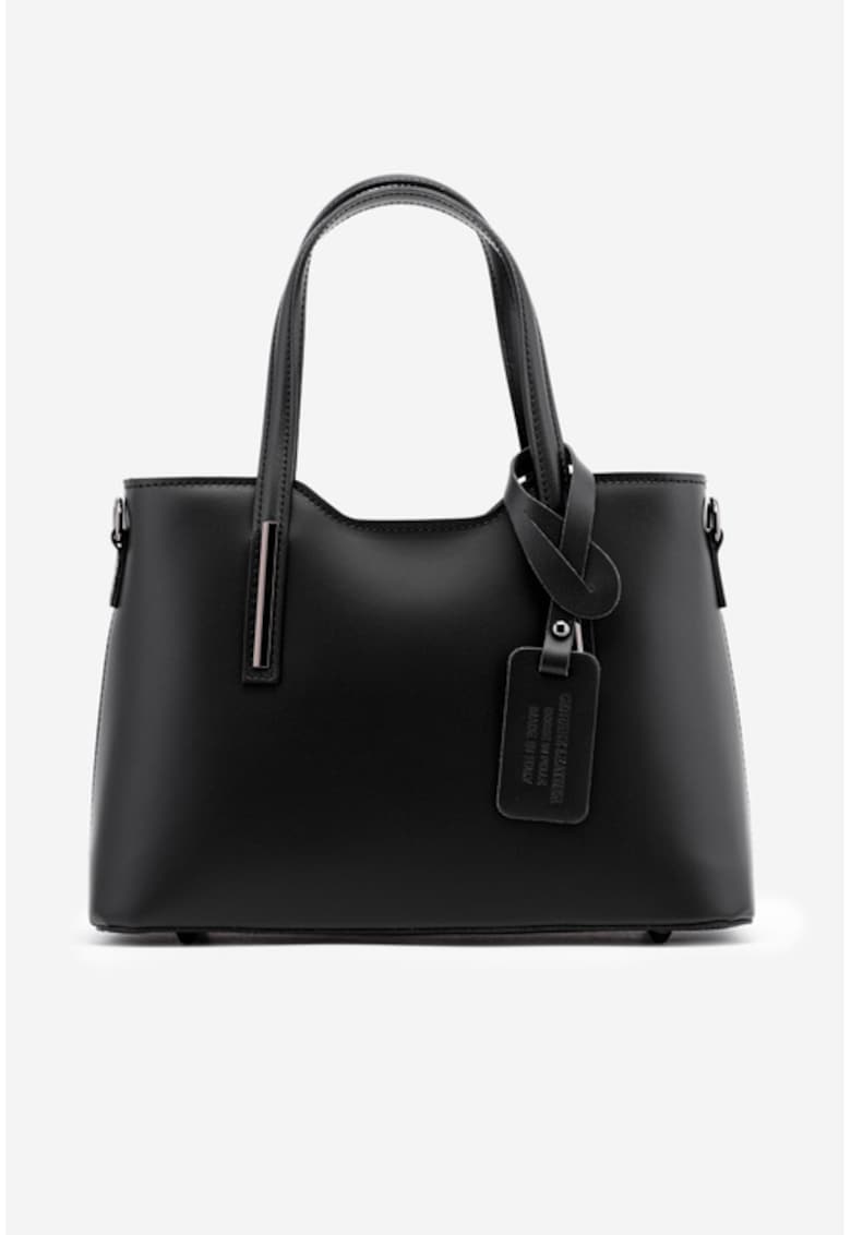 Geanta neagra din piele