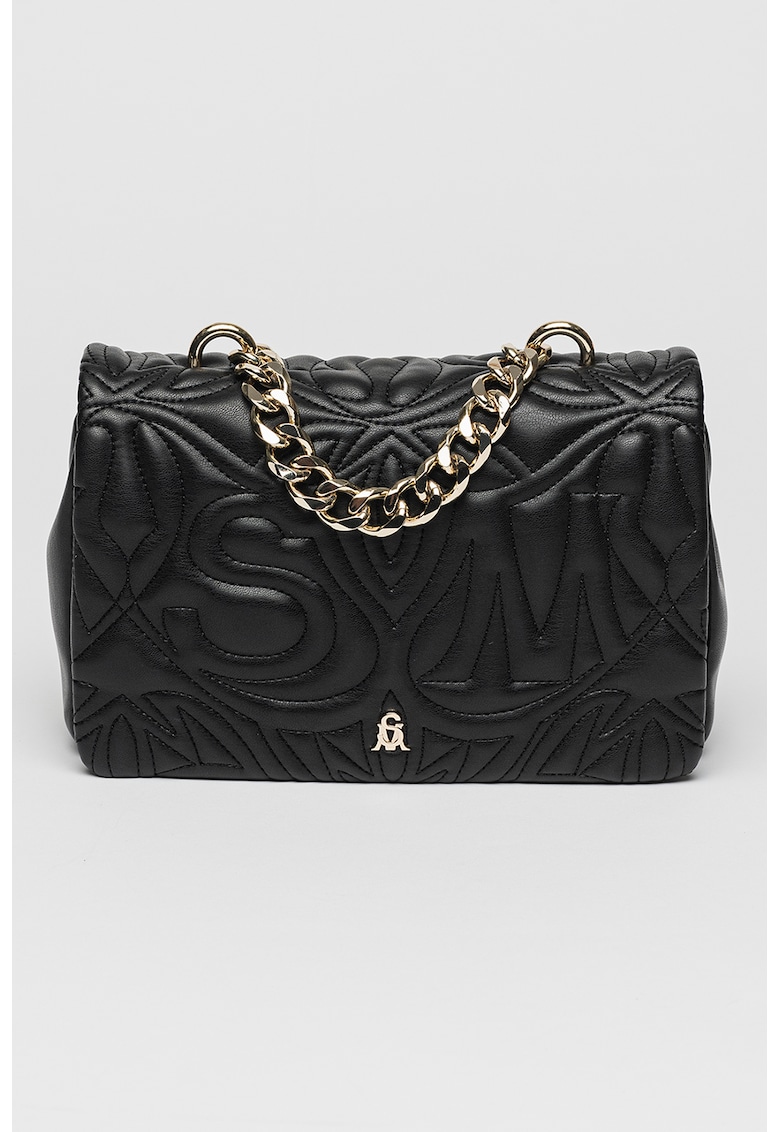Geanta crossbody cu logo - Negru