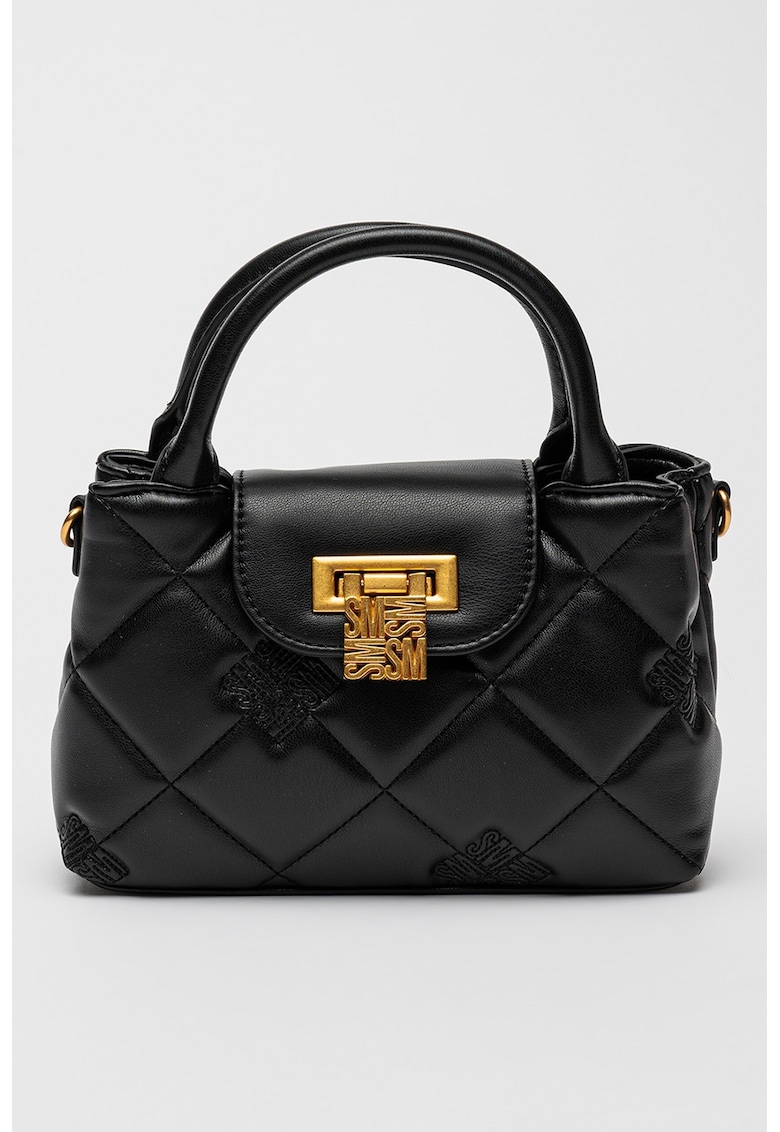 Geanta crossbody de piele ecologica cu logo Bosco