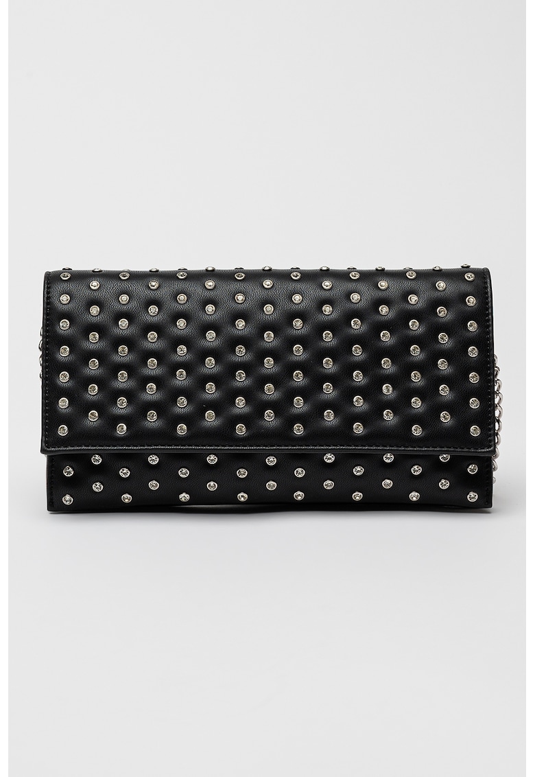 Geanta-plic de piele ecologica cu strasuri Bdiamond