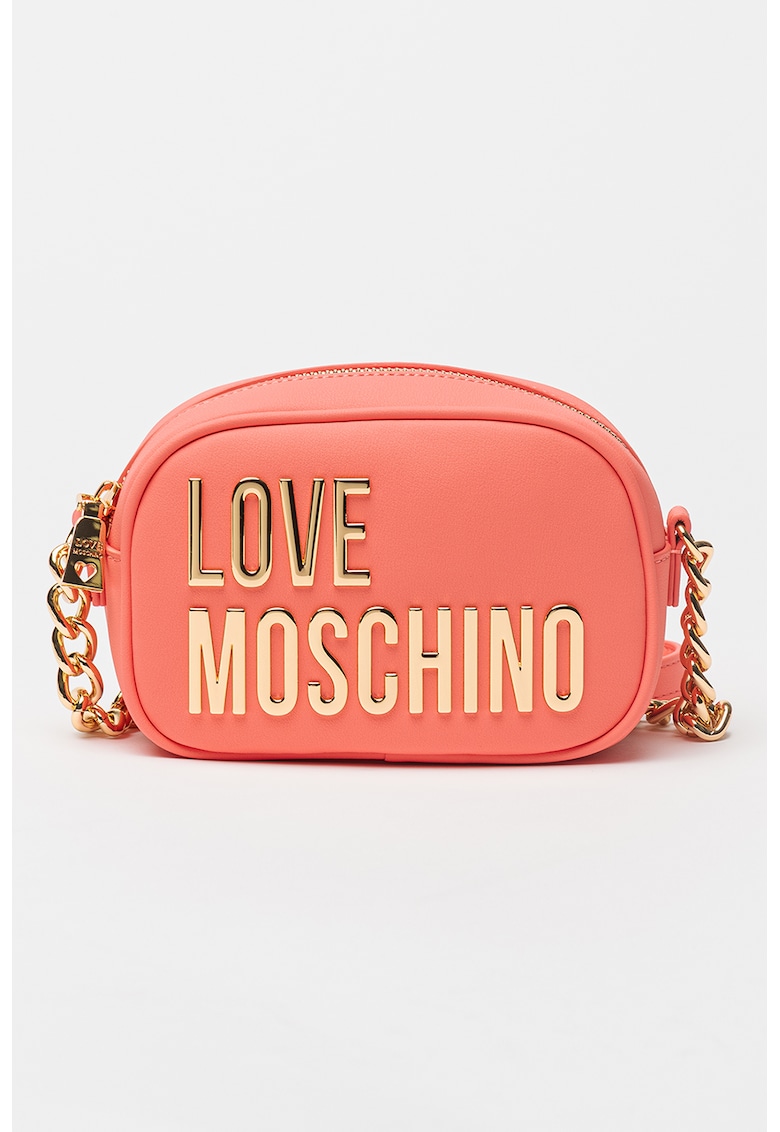 Geanta crossbody de piele ecologica cu logo