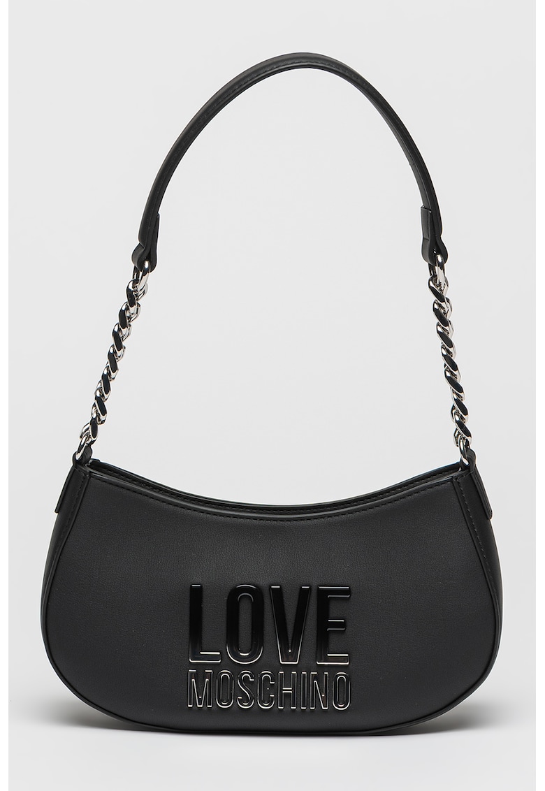 Geanta de piele ecologica cu logo supradimensionat