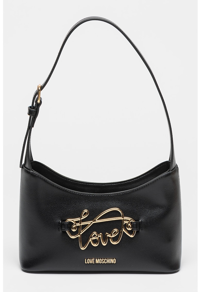 Geanta cu aplicatie logo metalica si bareta de umar