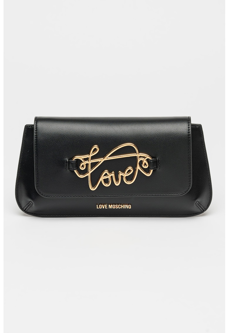 Geanta crossbody de piele ecologica cu bareta lant