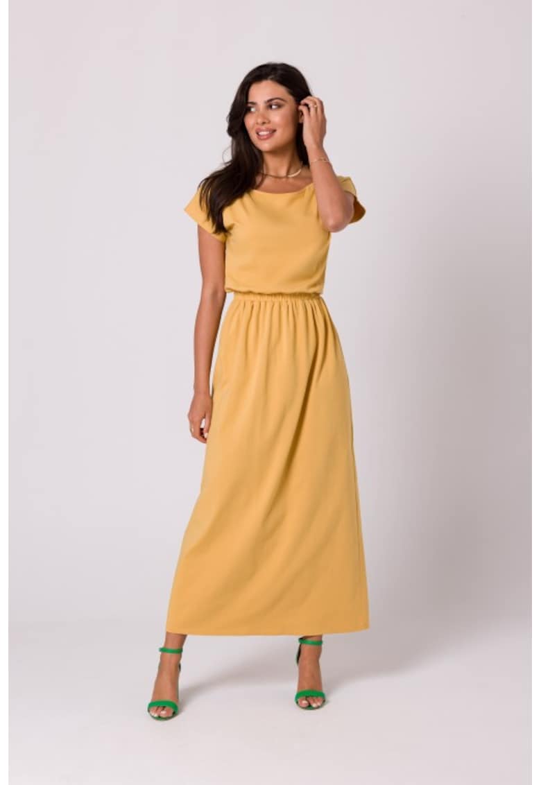 Rochie maxi cu elastic in talie -