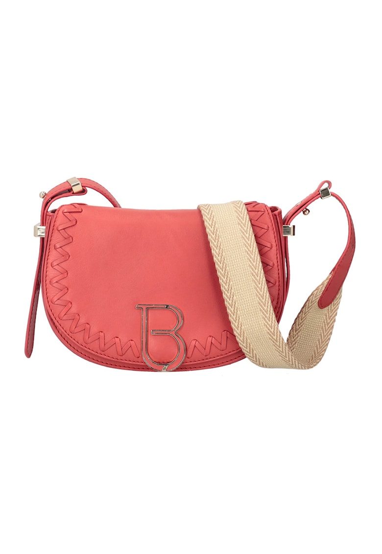 Geanta crossbody de piele cu logo