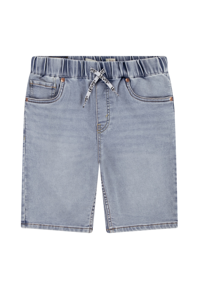 Bermude de denim cu talie ajustabila