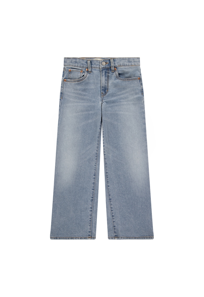 Blugi din amestec de bumbac cu croiala ampla