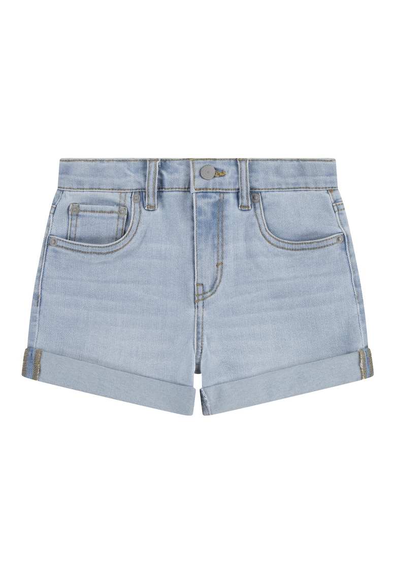 Pantaloni scurti din denim cu model cu 5 buzunare