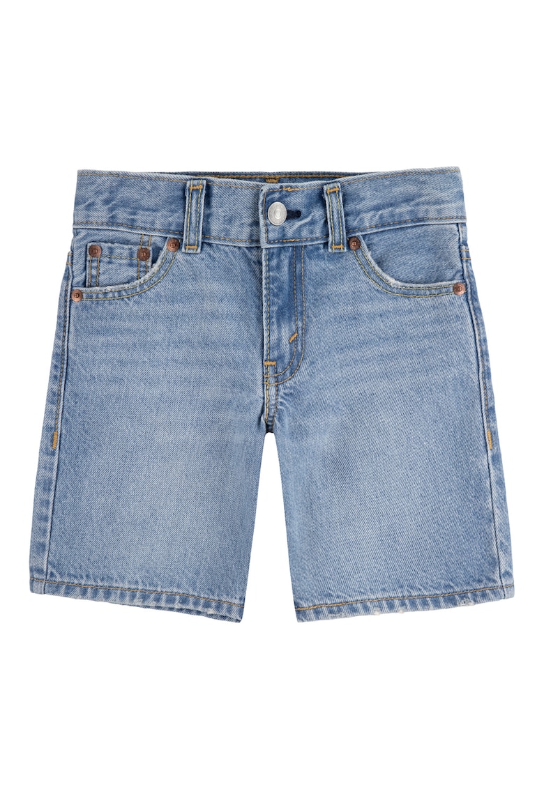 Blugi scurti cu aspect usor decolorat