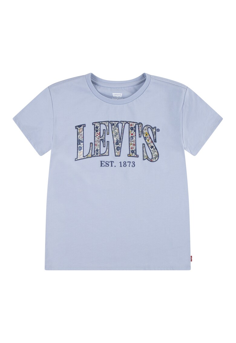 Tricou cu logo - Albastru pastel