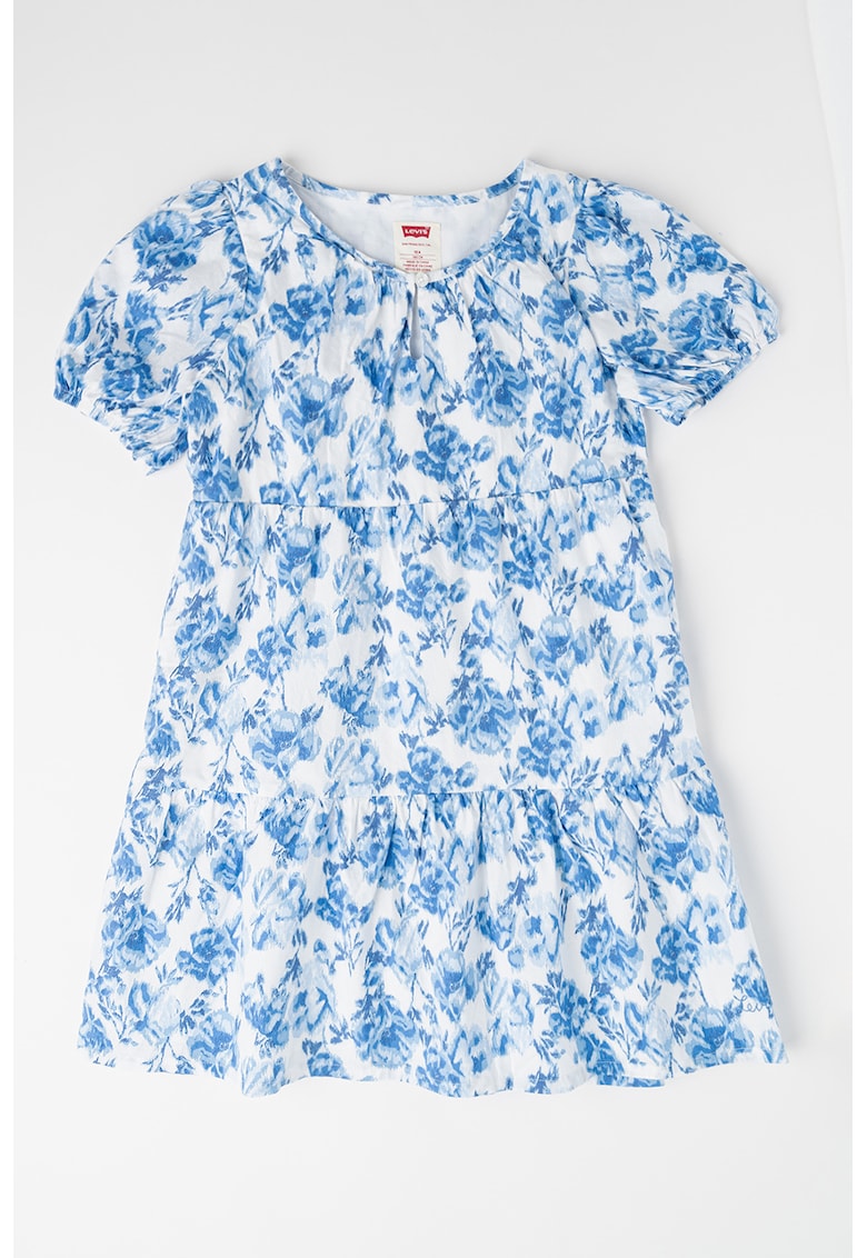 Rochie cu croiala in A si imprimeu floral