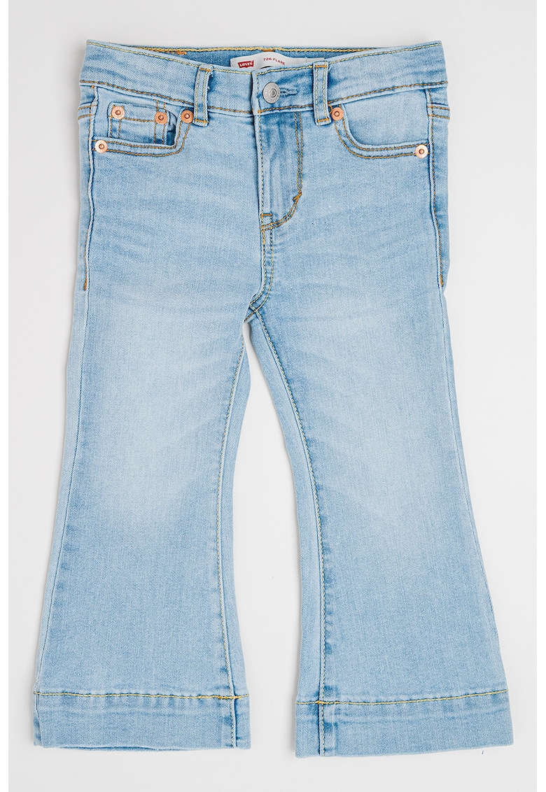 Blugi evazati T26 - Albastru pastel
