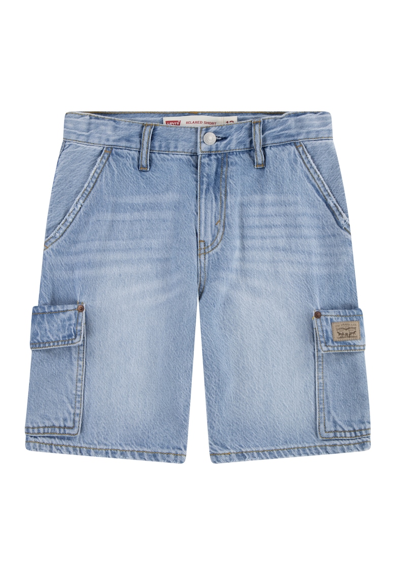 Pantaloni cargo de denim - Albastru deschis