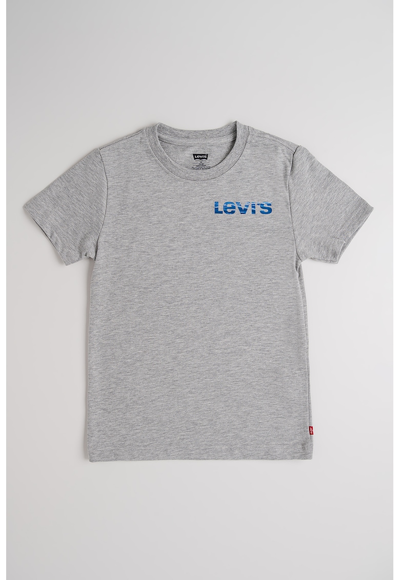 Tricou cu decolteu la baza gatului - cu logo pe spate