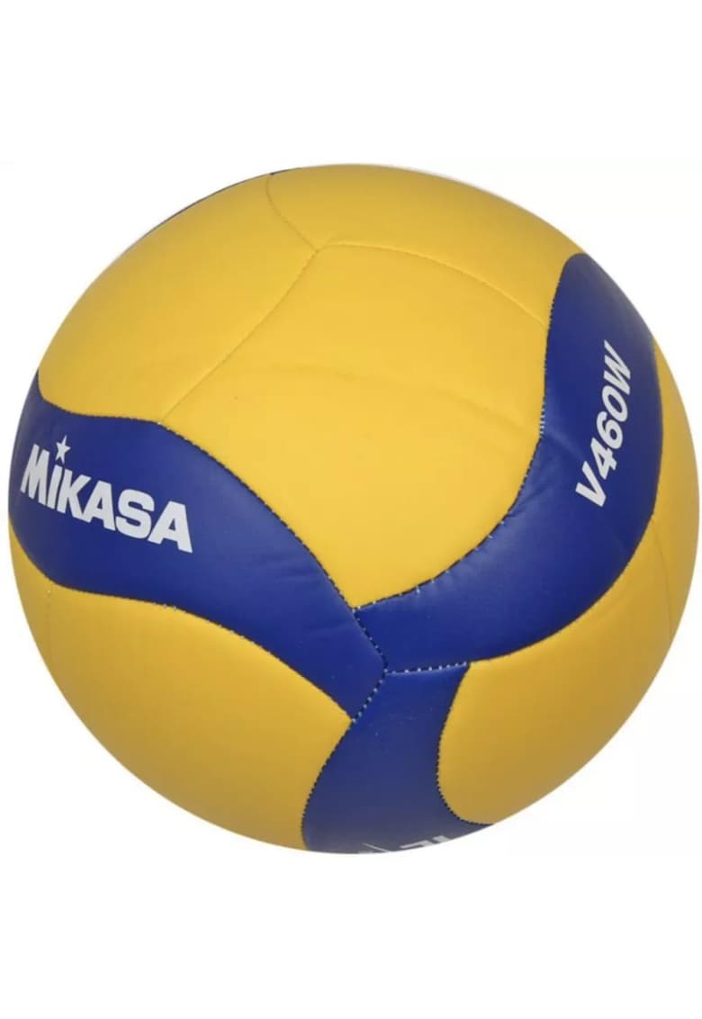 Minge volei - V460W mini - Piele sintetica - Marime 4 - Albastru/Galben