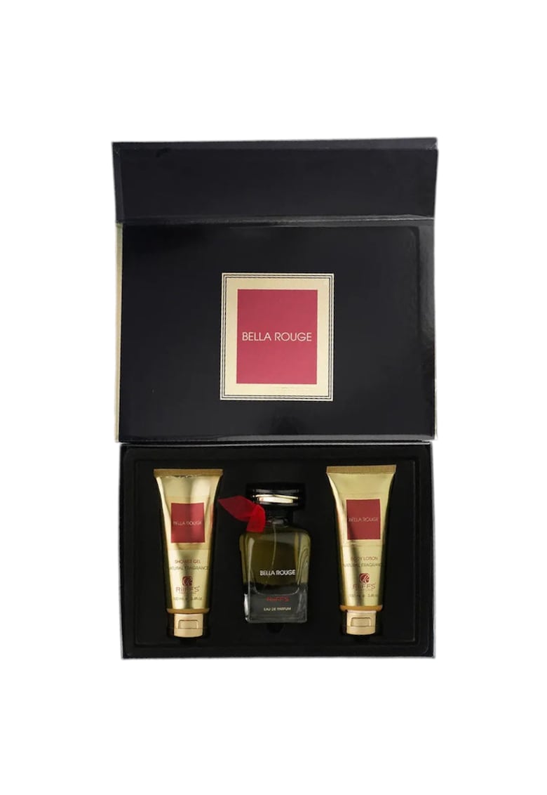 Set cadou pentru femei  Bella Rouge - EDP 100 ml + gel de dus 100 ml + lotiune de corp 100 ml