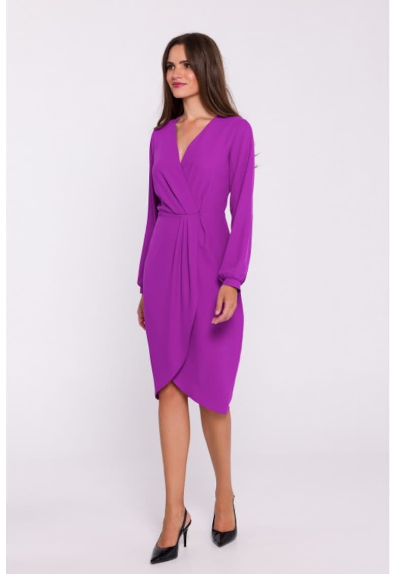 Rochie tip furou cu pliuri pe fata