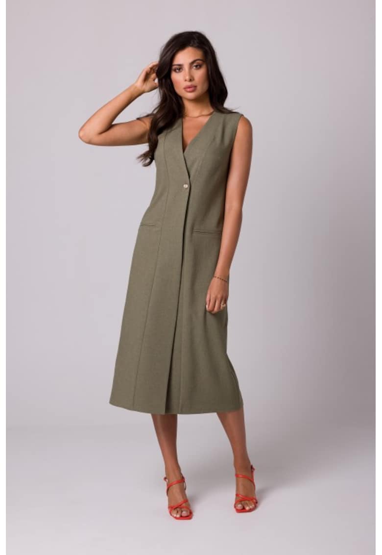 Rochie simpla midi fara maneci -