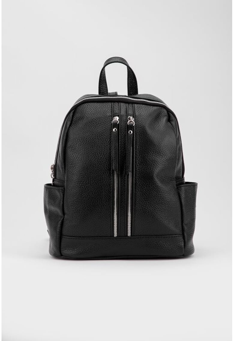 Rucsac din piele naturala neagra