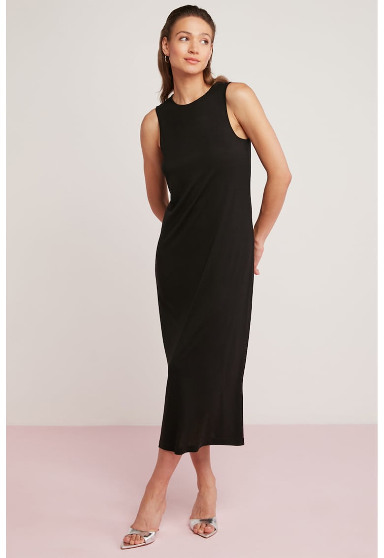 Rochie midi cu slit pe spate