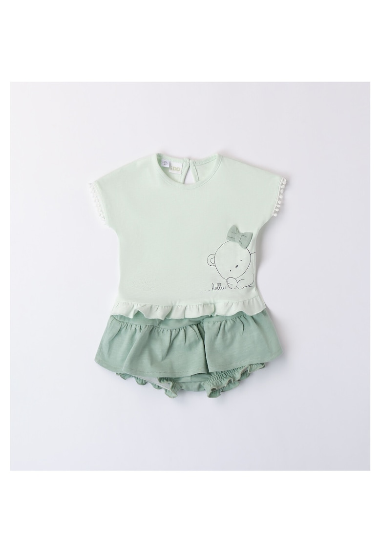 Compleu tricou si bermude pentru fetite - 4.8645