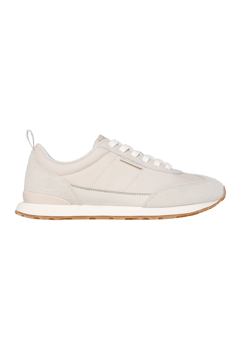 Pantofi sport cu piele intoarsa Zilla Mecha - Crem