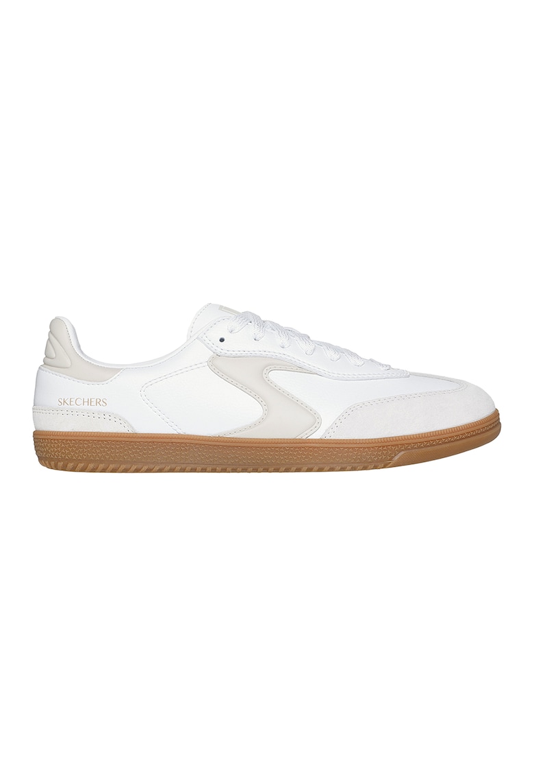 Pantofi sport din piele si piele ecologica Hotshot - Alb