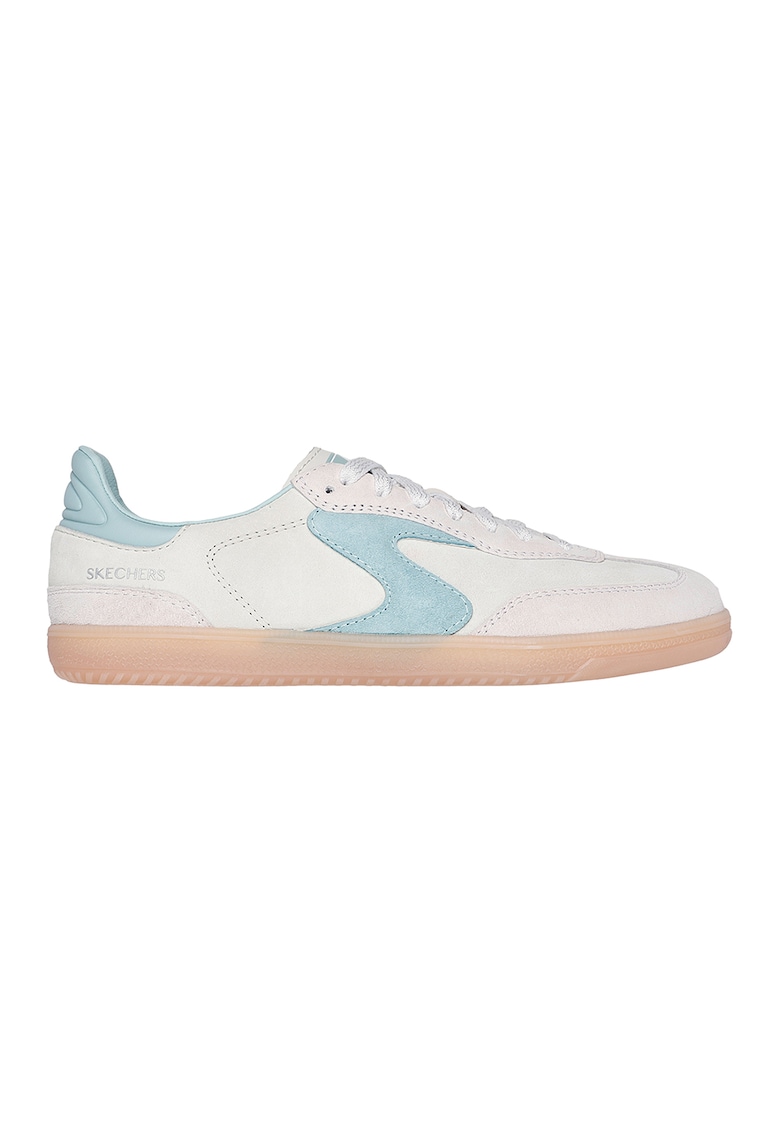 Pantofi sport din piele Hotshot - Alb murdar/Roz pal/Albastru deschis