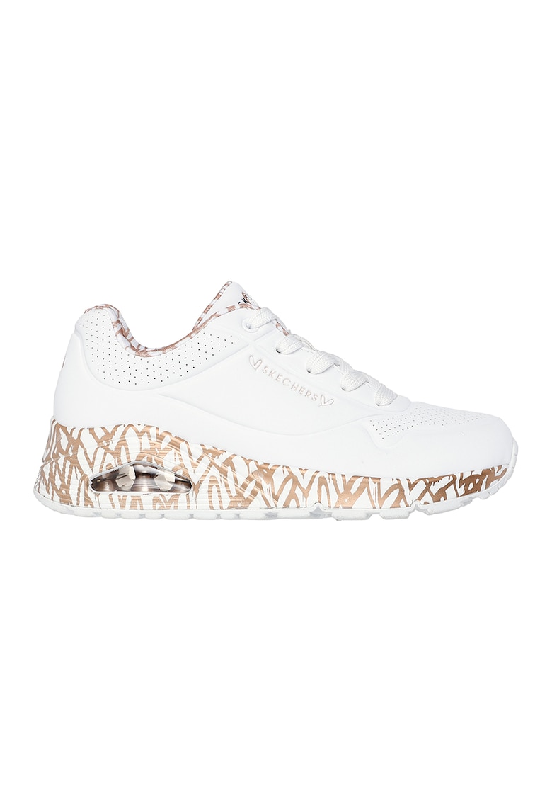 Pantofi sport din piele ecologica Uno Loving Love