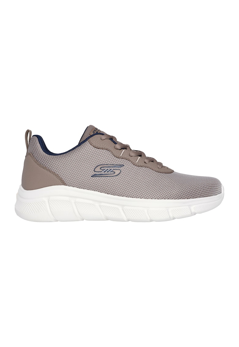 Pantofi sport Bobs Flex cu insertii de plasa - Maro taupe