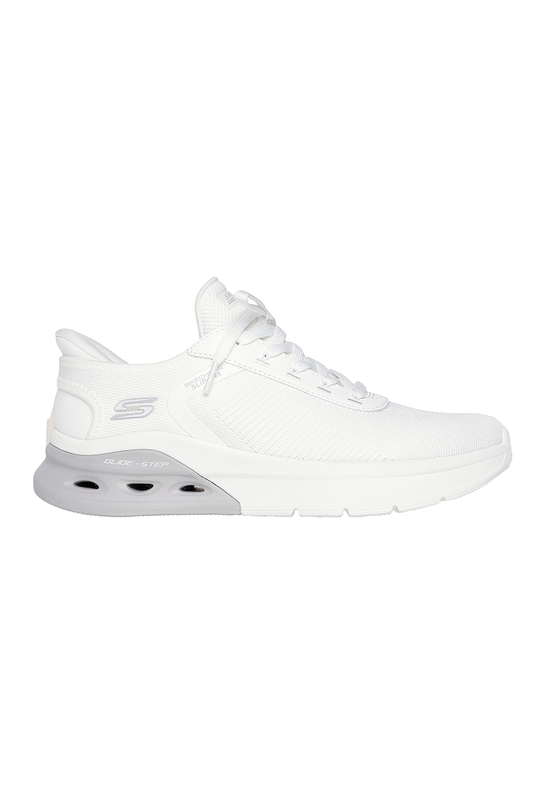 Pantofi sport slip-on Bobs Waves 2.0 - Alb optic