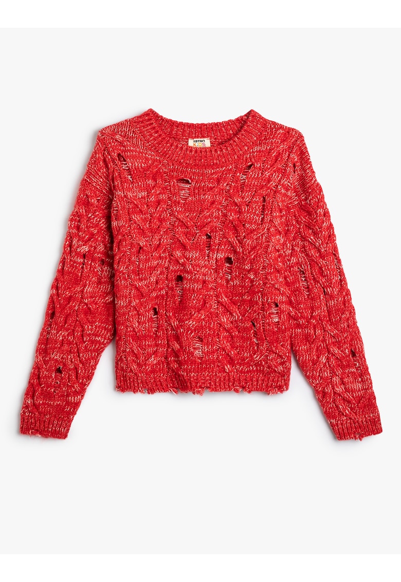 Pulover crop tricotat