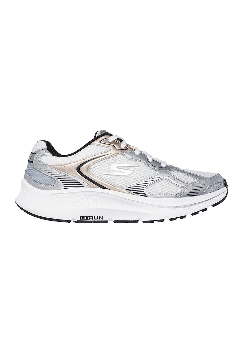 Pantofi sport Go Run Consistent 2.0- Volt cu garnituri de piele - Alb/Auriu/Argintiu