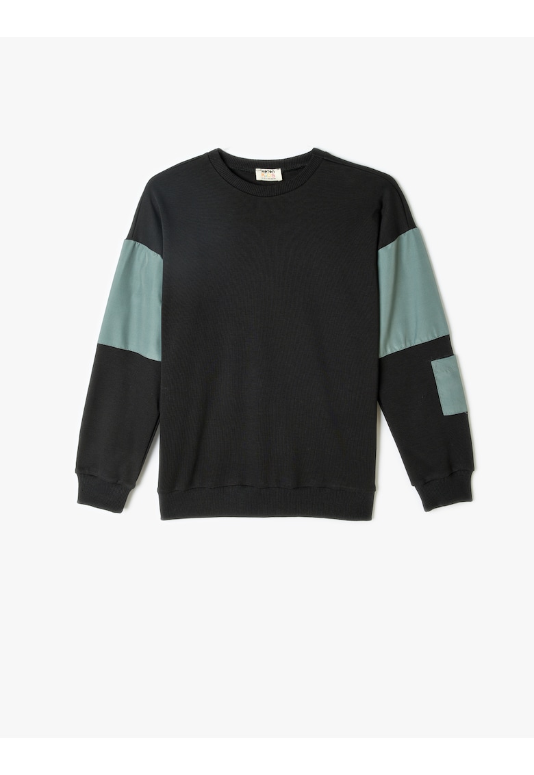 Bluza de trening din bumbac cu decolteu rotund