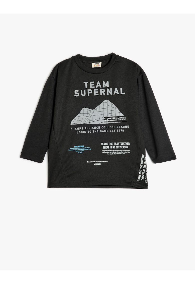 Bluza supradimensionata cu imprimeu