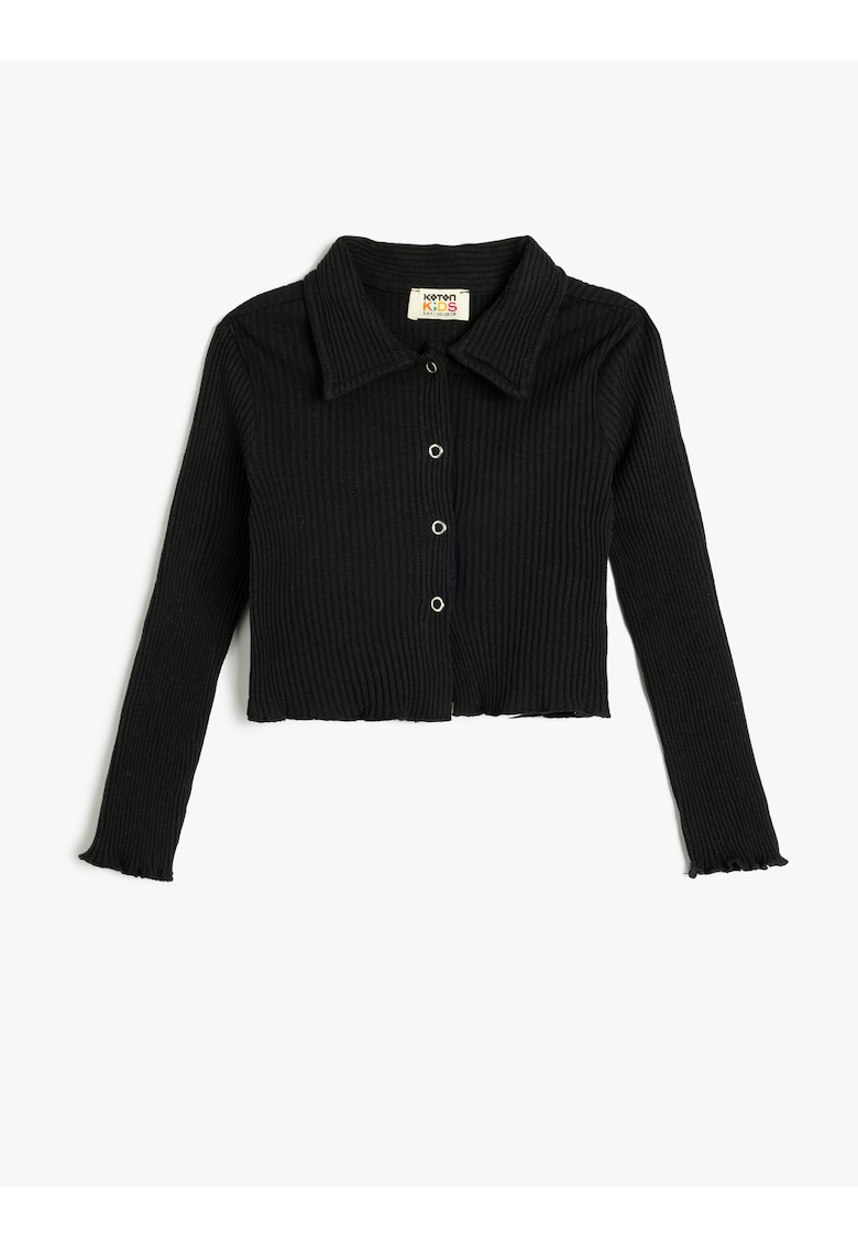 Bluza cu aspect striat si capse