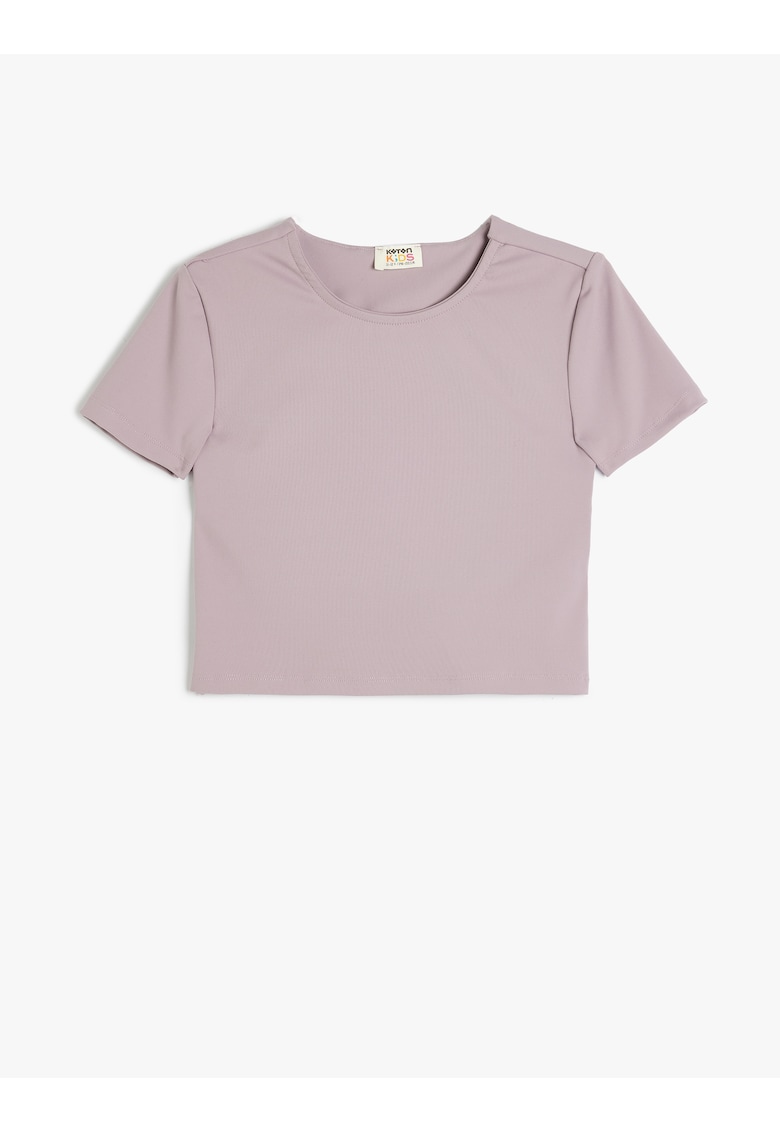 Top crop cu decupaj pe spate