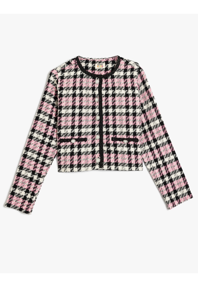 Jacheta din tuid cu nasturi decorativi