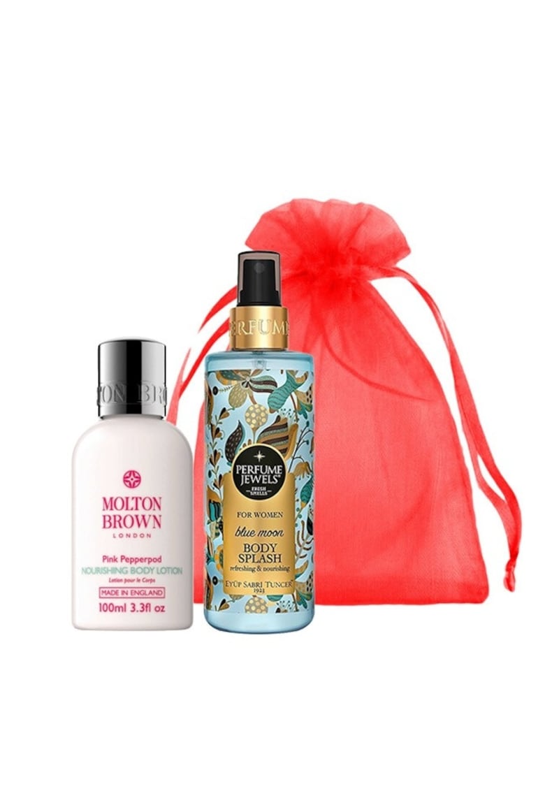 Set ingrijire corp Secret Santa si Spray de Corp Eyup Sabri Tuncer Perfume Jewels Blue Moon - 250 ML si Lotiune de corp - 100 ml
