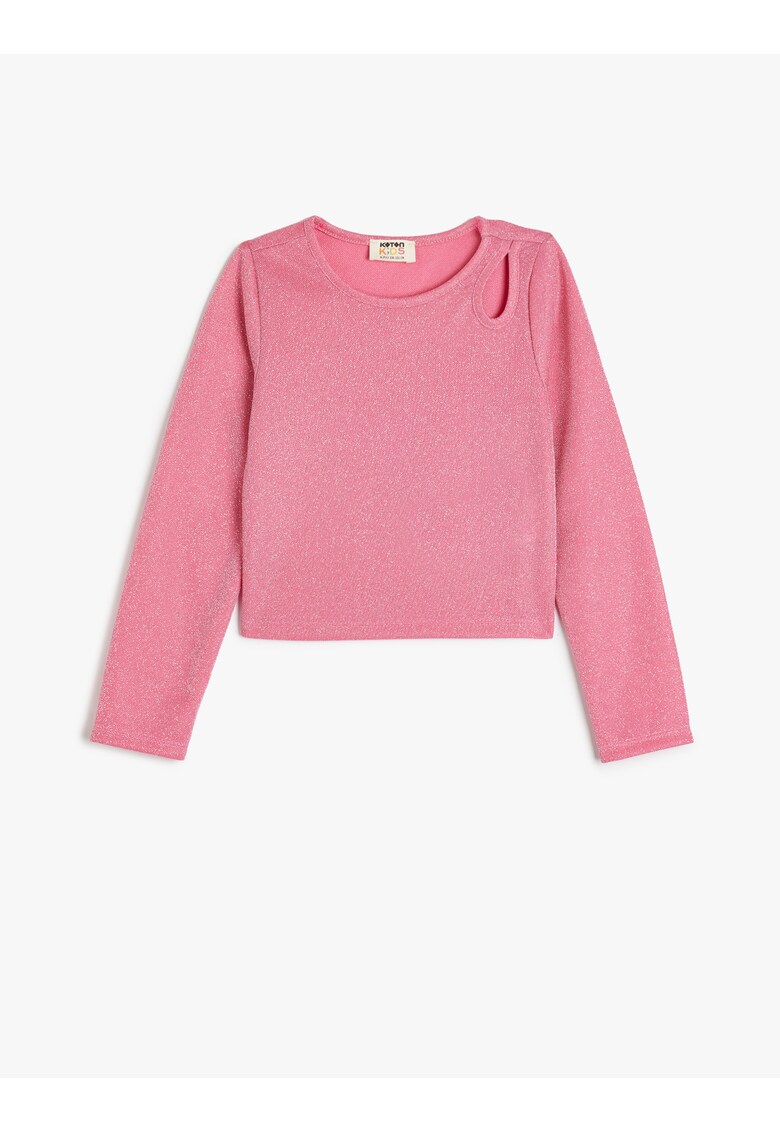 Bluza stralucitoare cu decupaj