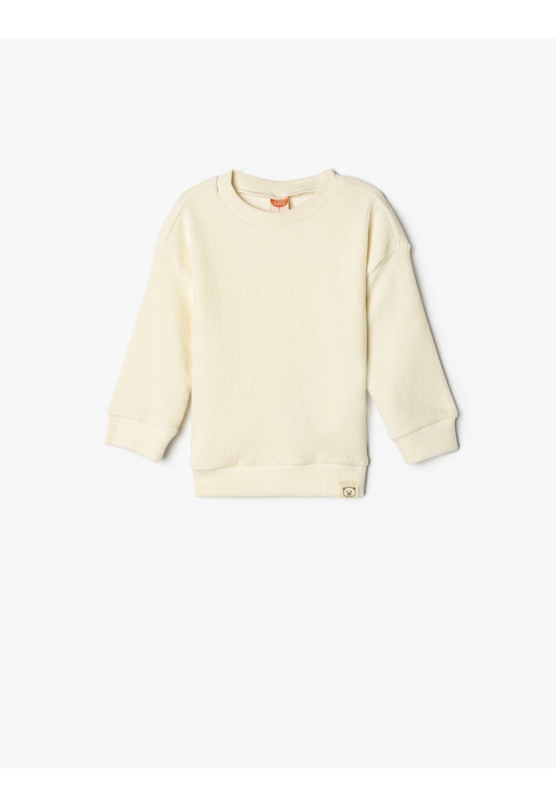 Bluza de trening din amestec de bumbac cu model uni