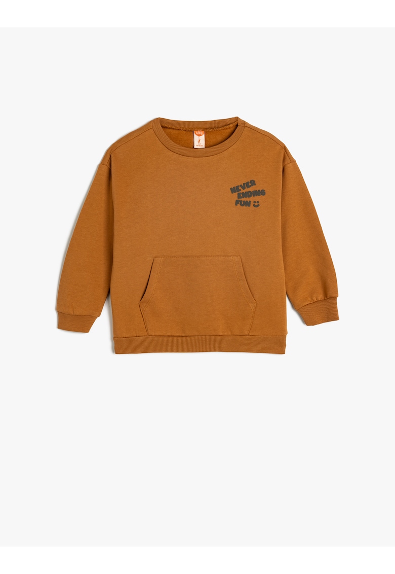 Bluza de trening cu buzunar kangaroo