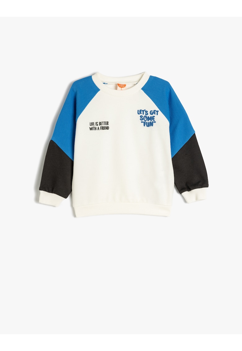 Bluza de trening cu maneci raglan